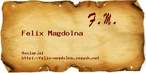 Felix Magdolna névjegykártya